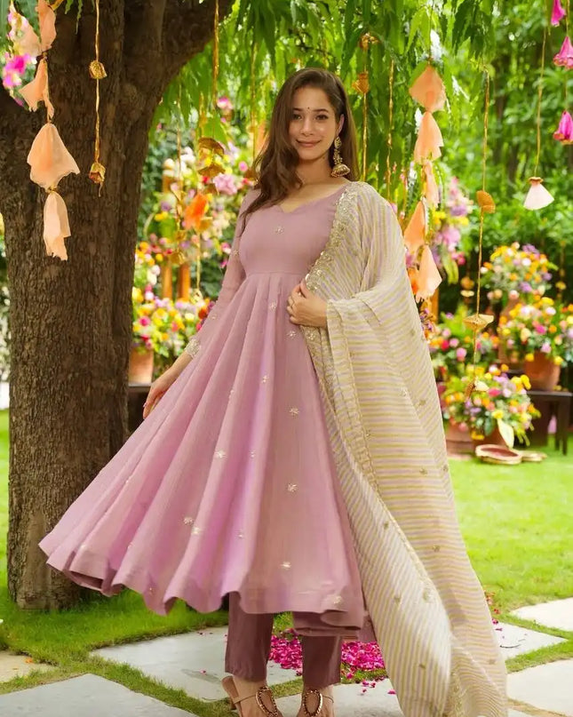 Sabina 5298 Georgette Anarkali Kurti Pant Dupatta Collection 2025