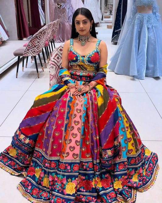SBD 1786 Fox Georgette Lehenga Choli Digital Print Wedding Collection