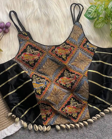 Murnal Navrang Kediyu Gaji Silk Readymade Blouse