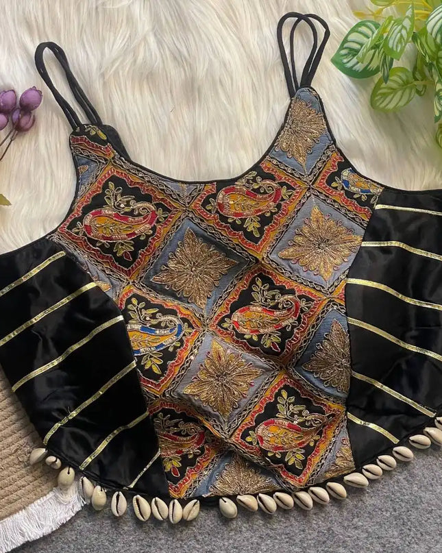 Murnal Navrang Kediyu Gaji Silk Readymade Blouse