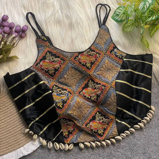 Murnal Navrang Kediyu Gaji Silk Readymade Blouse