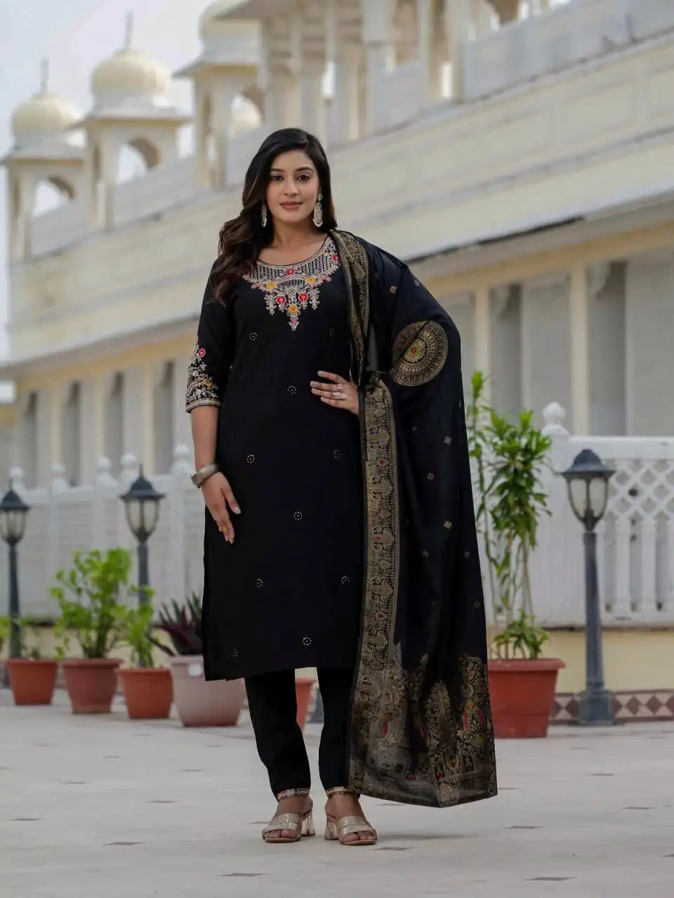 Lila Vol 25 Roman Silk Kurti Pant Dupatta Festival Collection
