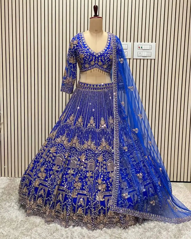 SBD 1790 Soft Net Codding Sequence Lehenga Choli