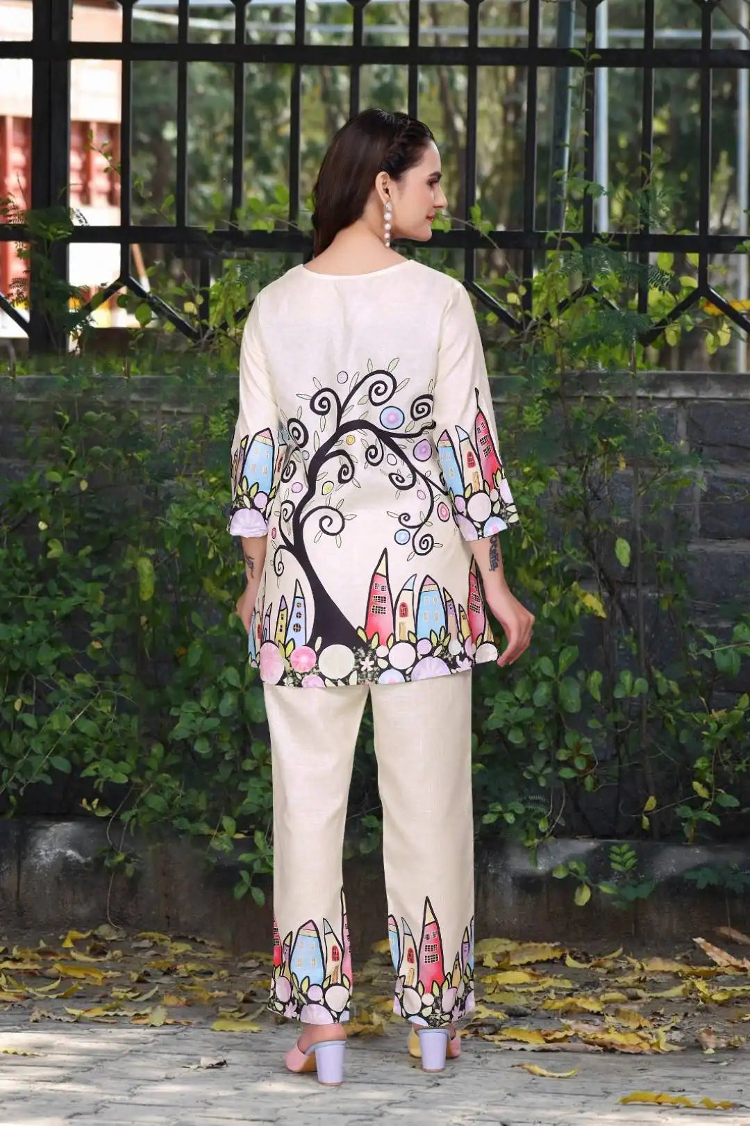 AEA25 589 Magic Slub Printed Co Ord Set Collection 2025