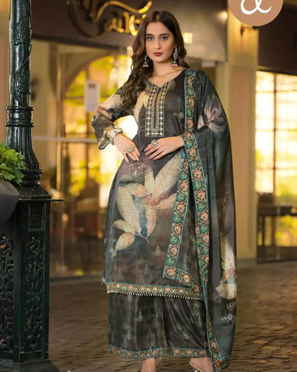 Threadthrill Soft Chinon Digital Printed Readymade Dress Collection
