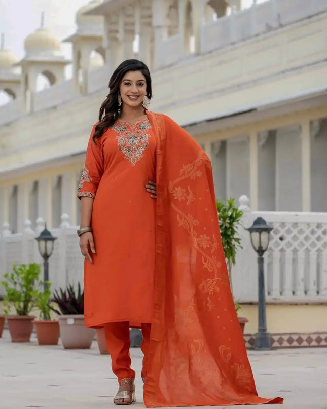 Lila Vol 21 Roman Silk Kurti Pant Dupatta Collection