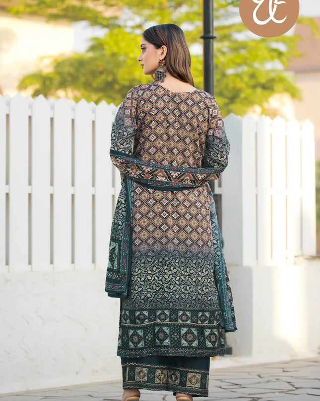 Threadthrill Chinon Digital Printed Readymade Dress