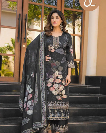 Threadthrill Chinon Digital Printed Readymade Dress Trending Collection