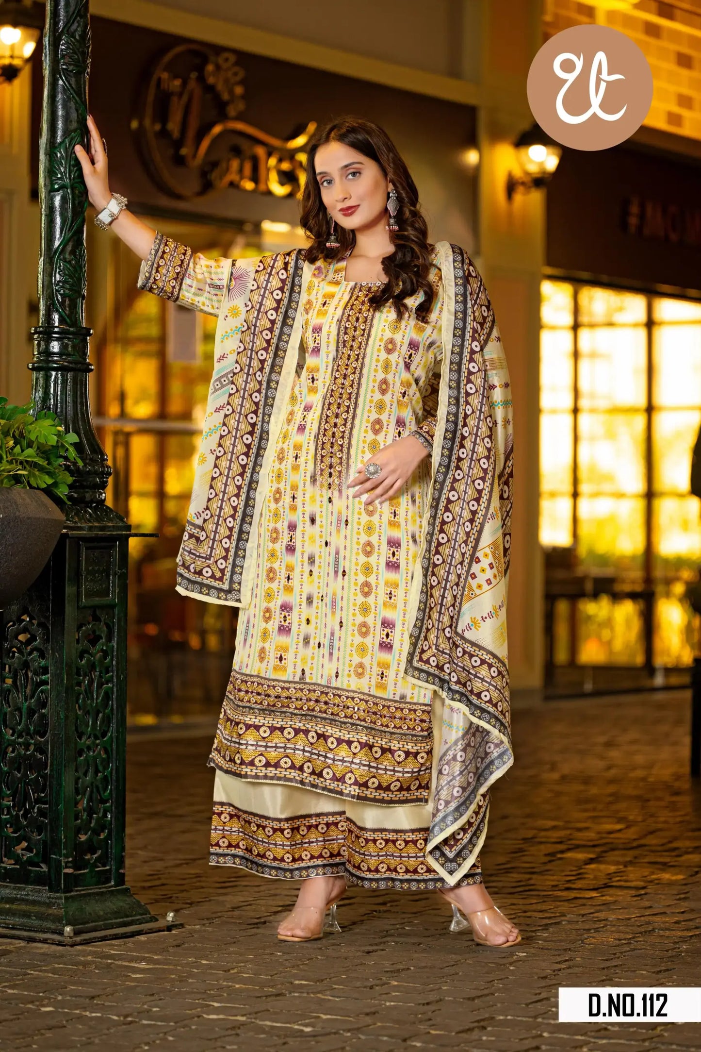 Threadthrill Chinon Digital Printed Readymade Dress Collection 2025