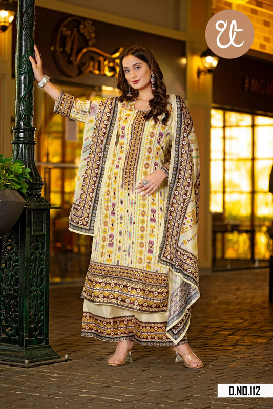 Threadthrill Chinon Digital Printed Readymade Dress Collection 2025