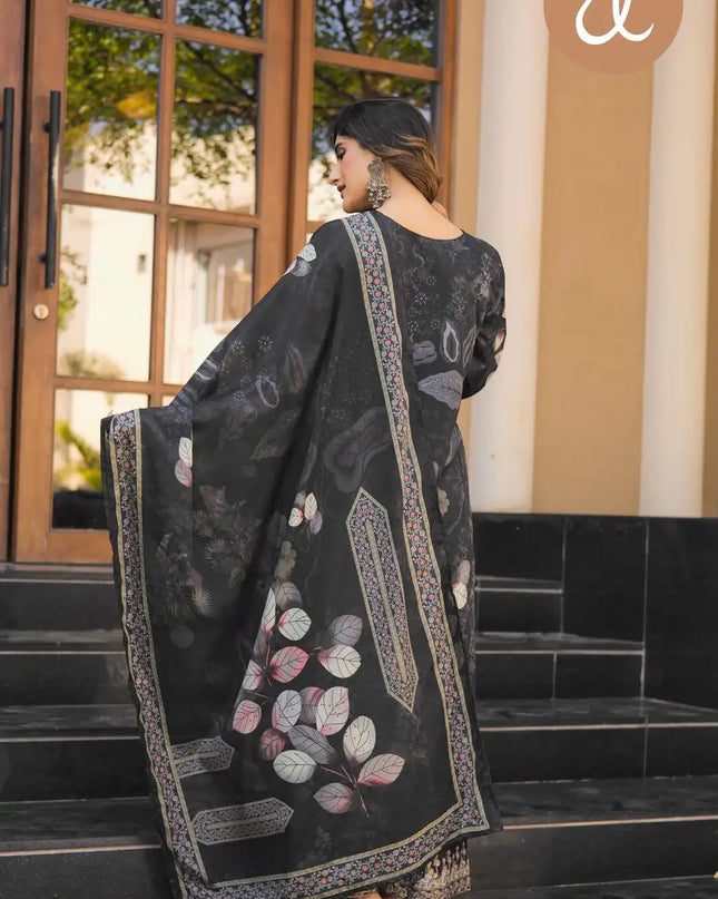 Threadthrill Chinon Digital Printed Readymade Dress Trending Collection