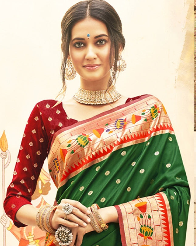 Astita Mariya Paithani Silk With Zari Weaving 1005  Festival Wear Saree
