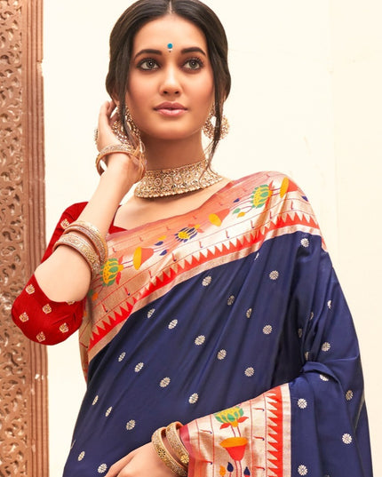 Astita Mariya Paithani Silk With Zari Weaving 1001  Festival Wear Saree