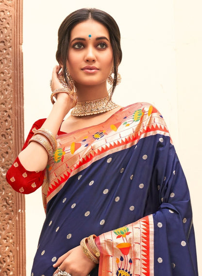 Astita Mariya Paithani Silk With Zari Weaving 1001  Festival Wear Saree