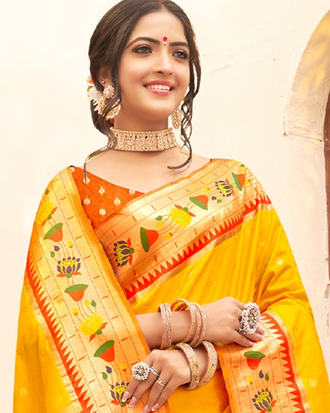 Astita Mariya Paithani Silk With Zari Weaving 1006  Festival Wear Saree