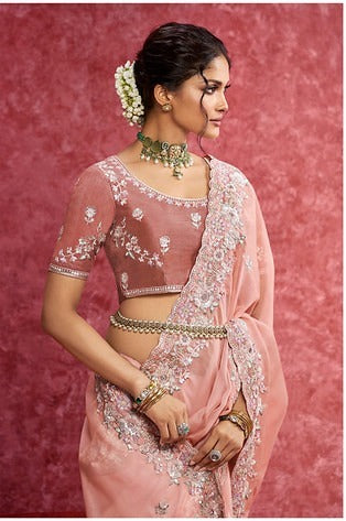 Sulakshmi Ambika Casio Peach Color 4202 Carnival Wear Saree 2025