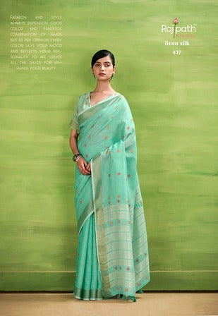 Rajpath Sunrise Silk Zari Border 407 Uniform Wear Saree Collection 2025