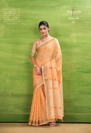 Rajpath Sunrise Silk Zari Border 4011 Summer Wear Saree Collection