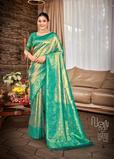 Bunawat Sahi Silk 4  Weaving Work 1001 Party wear Saree Collection