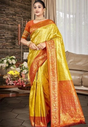 Bunawat Sahi Silk 4  Weaving Work 1003 Party wear Saree 2025