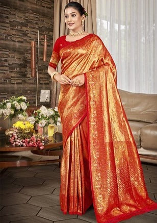 Bunawat Sahi Silk 4 Weaving Work 1006 Festiva Wear Saree Collection 2025