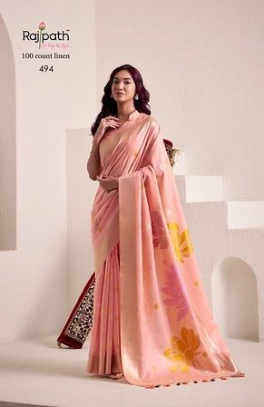 Rajpath Dinamic Silk Big Jacquard Pallu Border 494 Party Wear Saree