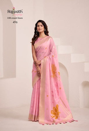 Rajpath Dinamic Silk Jacquard Pallu Border 496 Party Wear Saree Collection 2025