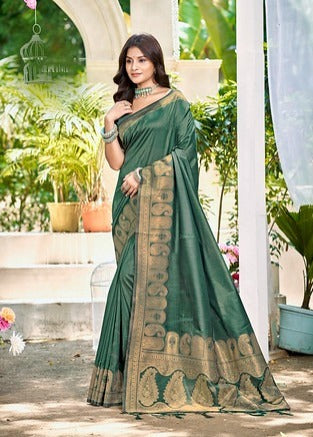 Bunawat Chitrangana Weaving Work Border 1002 Festival Wear Saree Collection