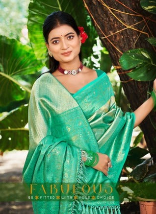 Bunawat Nikhila Silk Weaving Work 1003 Party wear Saree Collection 2025