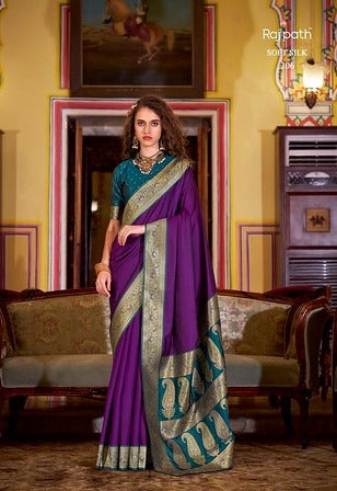 Rajpath Legender Contrast Border 306 Festival Wear Saree