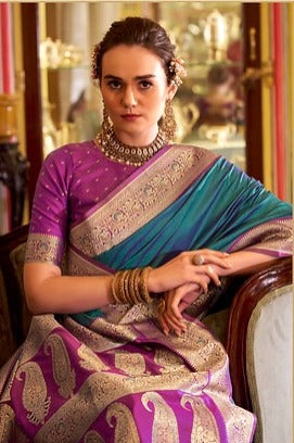 Rajpath Legender Contrast Border 3010 Party Wear Saree Collection