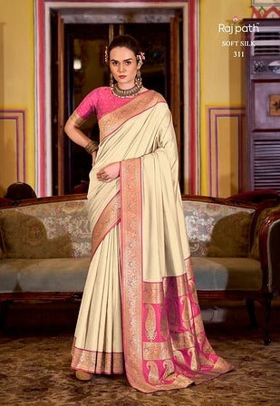 Rajpath Legender Contrast Border 3011 Party Wear Saree Collection 2025