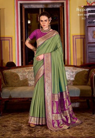 Rajpath Legender Contrast Border 3013 Party Wear Saree Trending Collection 2025