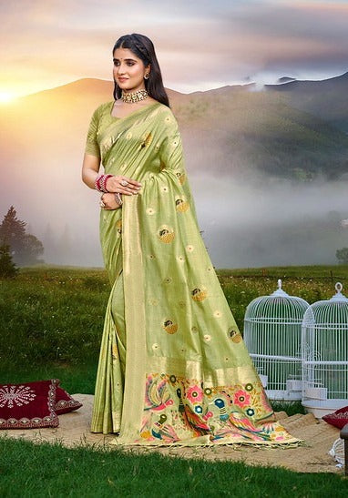 Bunawat Kalista Heavy Assam Silk 1001 Festival Wear Saree