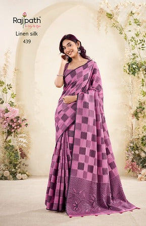 Rajpath Redium Checks Print 439 Daily Wear Saree Collection 2025