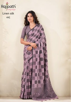Rajpath Redium Checks Print 441 Casual Wear Saree Collection