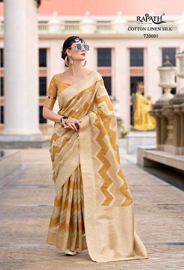 Rajpath Renault Zigzag Pettern Border 720001 Party Wear Saree