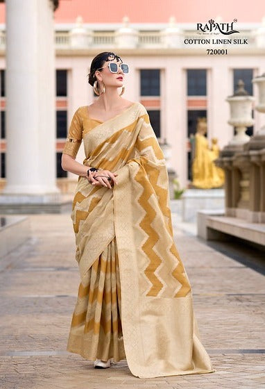 Rajpath Renault Zigzag Pettern Border 720001 Party Wear Saree