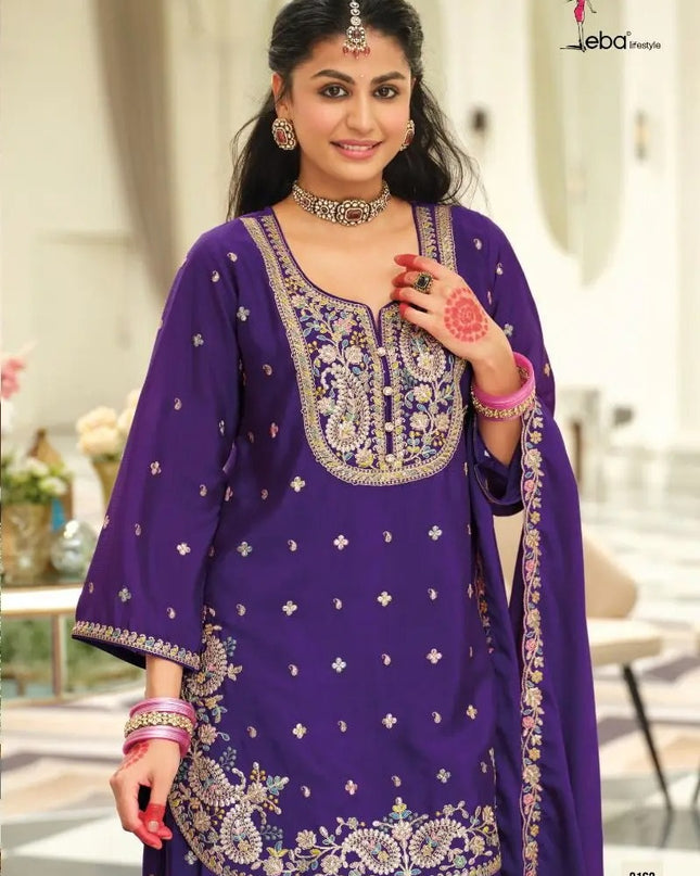 Eba Saaj Chinon Sharara Suit Diwali Festival 2025