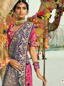 MN Shahi Poshak Vol 4 Georgette Silk 8003 Wedding Wear Saree