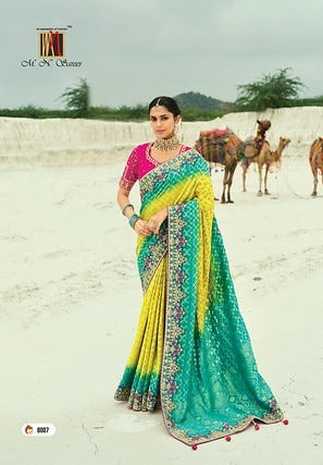 MN Shahi Poshak Vol 4 Moti Silk 8007 Festival Wear Saree 2025