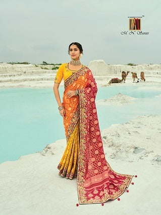 MN Shahi Poshak Vol 4 Moti Silk 8008 Festival Wear Saree Trending Collection