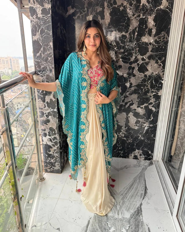 BDB 48 Crepe Silk Sequins Embroidery Indo Western Wear Collection
