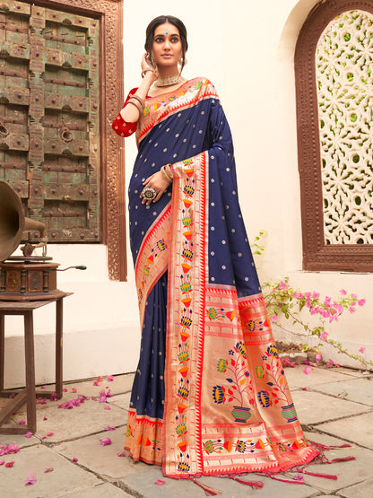 Astita Mariya Paithani Silk With Zari Weaving 1001  Festival Wear Saree