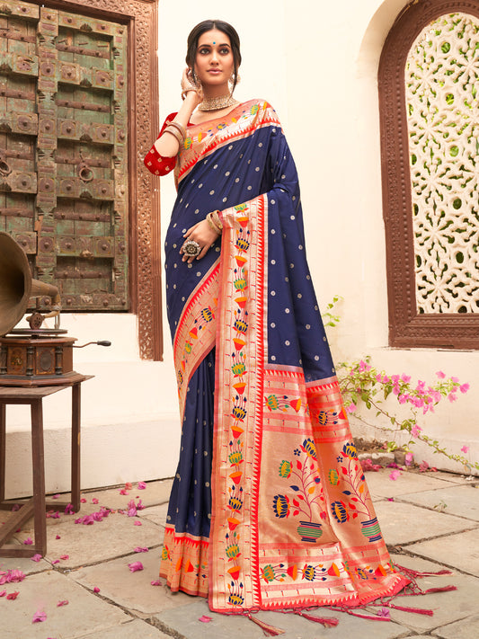 Astita Mariya Paithani Silk With Zari Weaving 1001  Festival Wear Saree