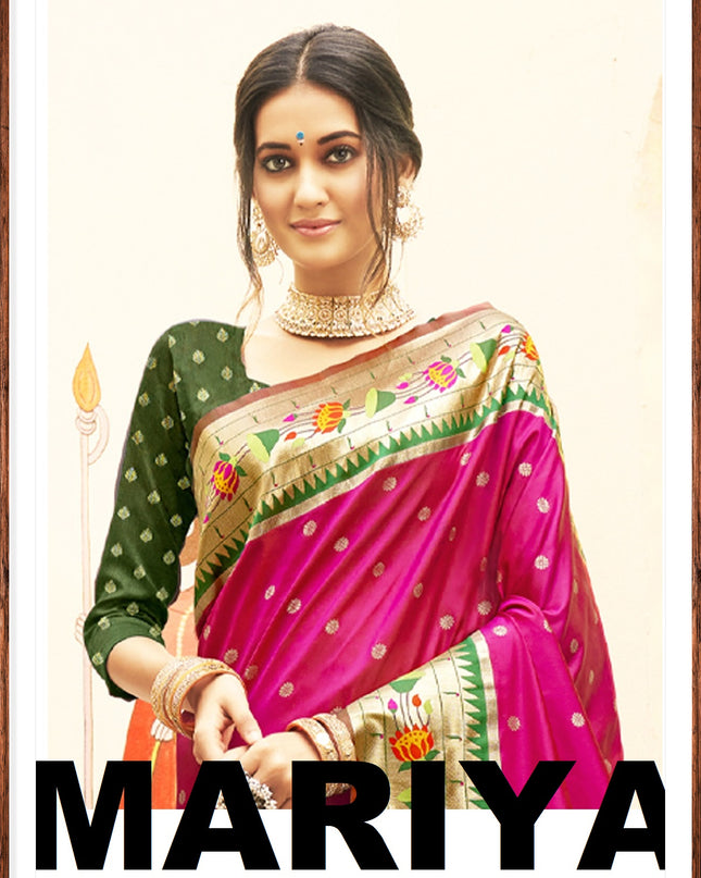 Astita Mariya Paithani Silk With Zari Weaving 1004  Festival Wear Saree Collection
