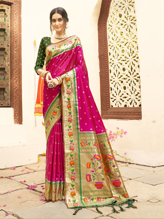 Astita Mariya Paithani Silk With Zari Weaving 1004  Festival Wear Saree Collection
