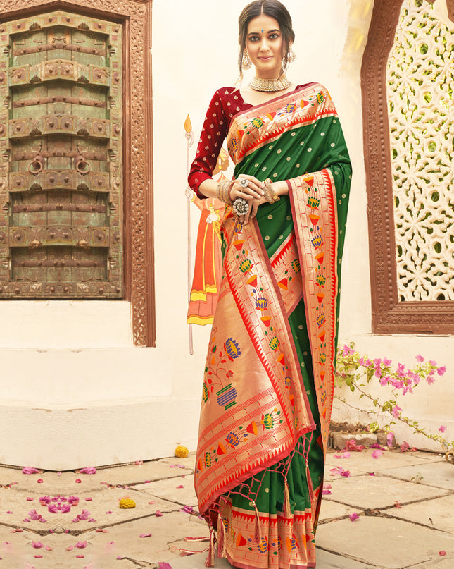 Astita Mariya Paithani Silk With Zari Weaving 1005  Festival Wear Saree