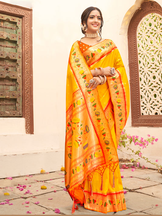 Astita Mariya Paithani Silk With Zari Weaving 1006  Festival Wear Saree