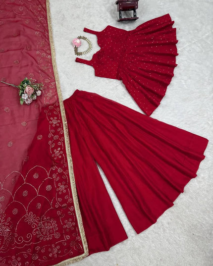 Deepika 5864 Tabby Organza Mukesh Work Readymade Dress